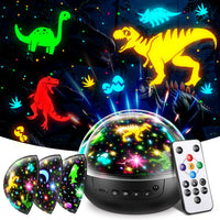 Staryou Dinosaur Toys, Remote+ 3Films+ 93Effects Dinosaur Toys for Kids 3-5 – Fun for Kids & Family - Black