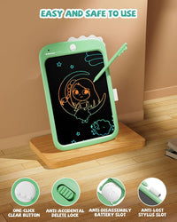 8.5 inch LCD Writing Tablet for Kids - Green / 10 inch - image 3