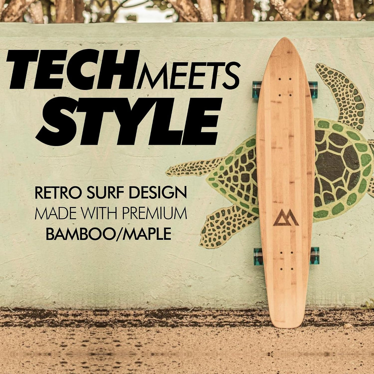 Magneto 44 inch Kicktail Cruiser Longboard Skateboard - Blue - image 4