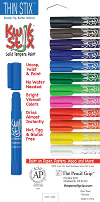 Kwik Stix Solid Tempera Paints, Thin Stix Paint Pens - image 3