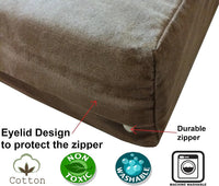 Extra Large Orthopedic Memory Foam Dog Bed for Large Dogs - 55.0"L x 47.0"W x 4.0"Th / Chocolate Brown - image 2
