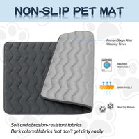 Bubble bear Dog Crate Mat, Ultra Soft - Upgraded Thick Black / 36.0"L x 23.0"W - image 2