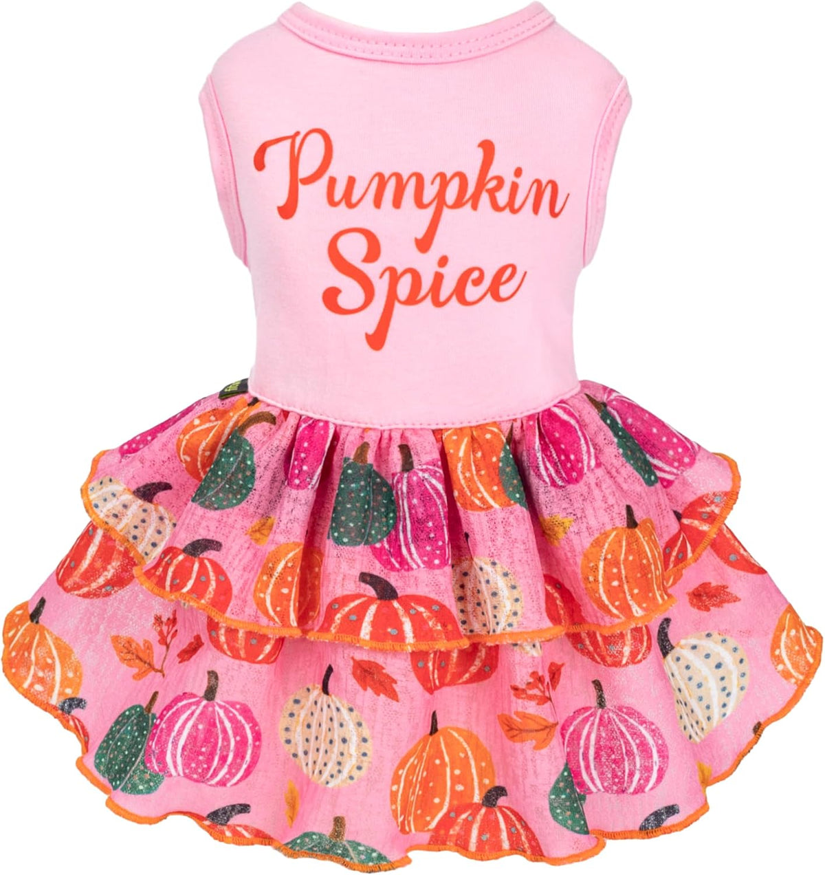 Fitwarm Halloween Pumpkin Dog Dress - Small / Pumpkin Spice