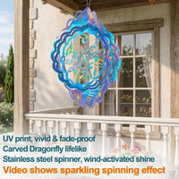 Rooster Metal Wind Spinners - Dragonfly / 12 Inch - image 2