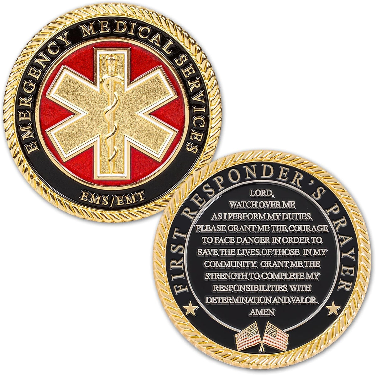 Military Gift Shop Air Force Armed Forces Prayer Coin - Emt