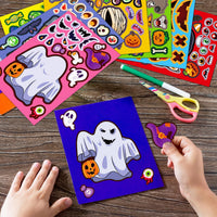 Halloween Stickers for Kids, 24 DIY Face Sheets - Halloween - image 4