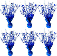 FUBININA Birthday Party Centerpieces Table Decorations Metallic Foil - Blue