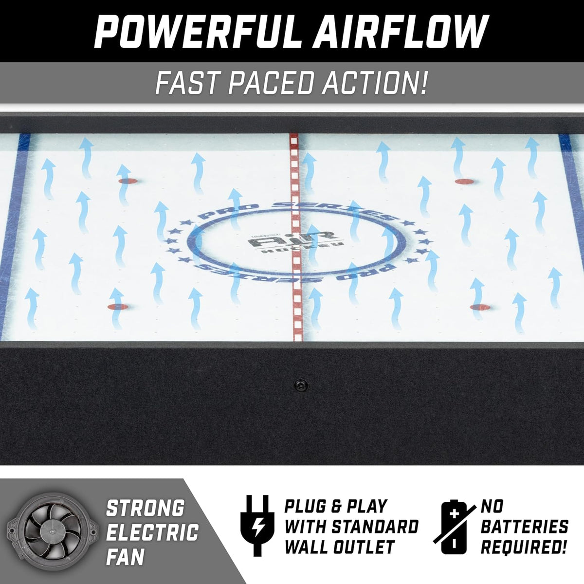 GoSports 40 Inch Table Top Air Hockey Game for Kids - 40 Inch / Black - image 3