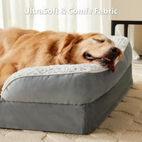 Washable Orthopedic Dog Bed - Grey / 45"L x 36"W x 7"TH - image 2
