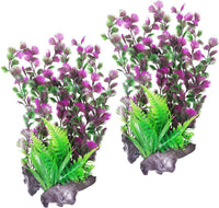 Aquarium Plastic Plants Extra Large Aquarium Plant 20.4-inch Tall - B*2 Pcs / 15.7 in