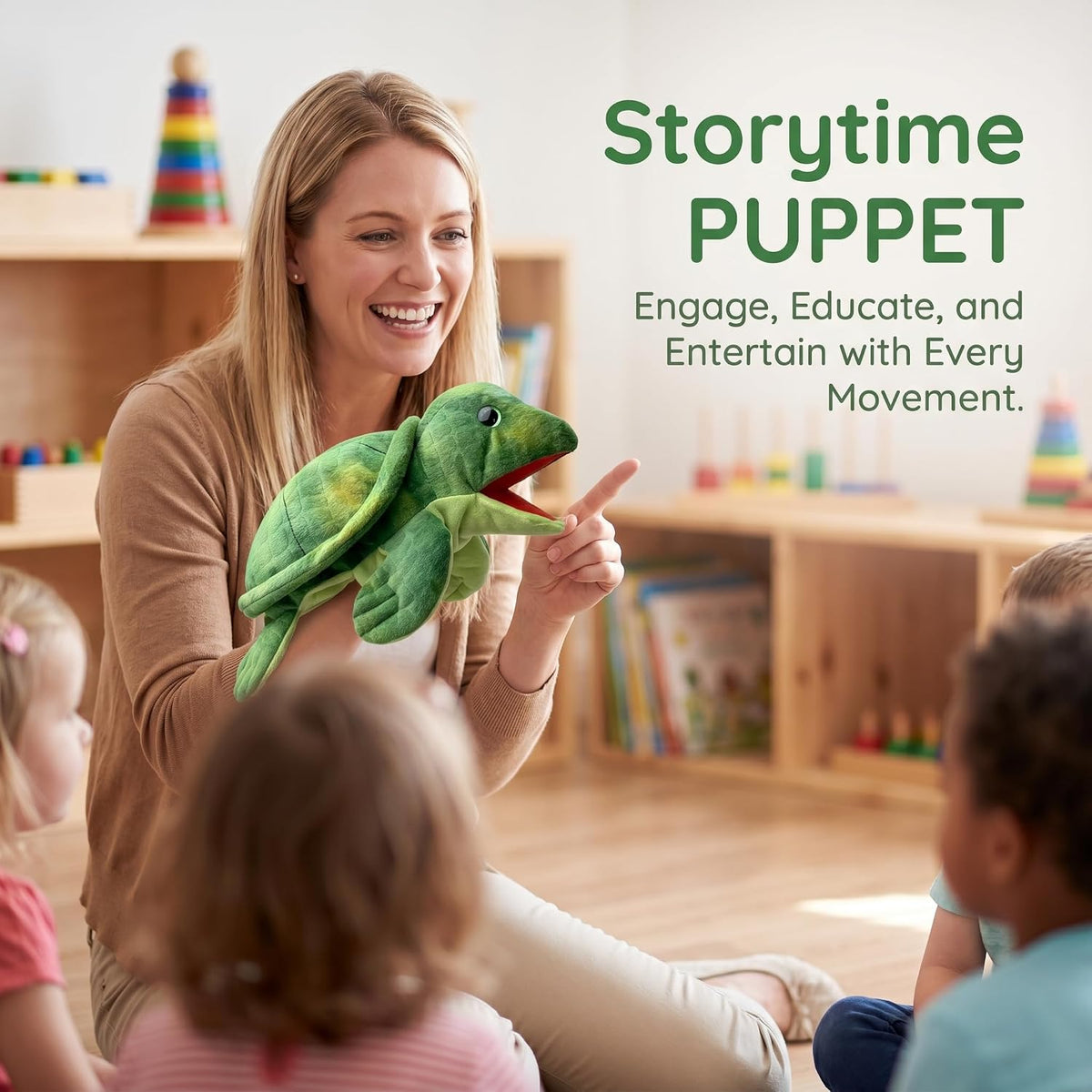 Marine Animals Hand Puppets for Kids, Toddler Includes Sharks - Turtles / Marine Animals - image 2