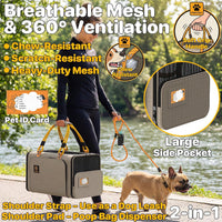 Expandable Pet Carrier for Small Cats & Dogs - 18.0"L x 11.0"W x 11.0"H / Khaki Plaid - image 4