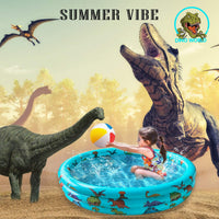 Dinosaur Inflatable Kiddie Pool - 57"*15" - image 2