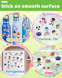 Benresive Reusable Sticker Book, Travel Stickers for Kids - Sports - image 4