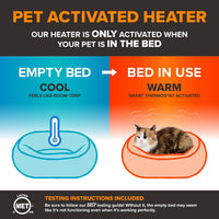 K&H Heated Cat Bed, Thermo-Snuggle Cup Bomber Indoor - Gray / 14 X 18 Inches / Cup Bomber - image 4