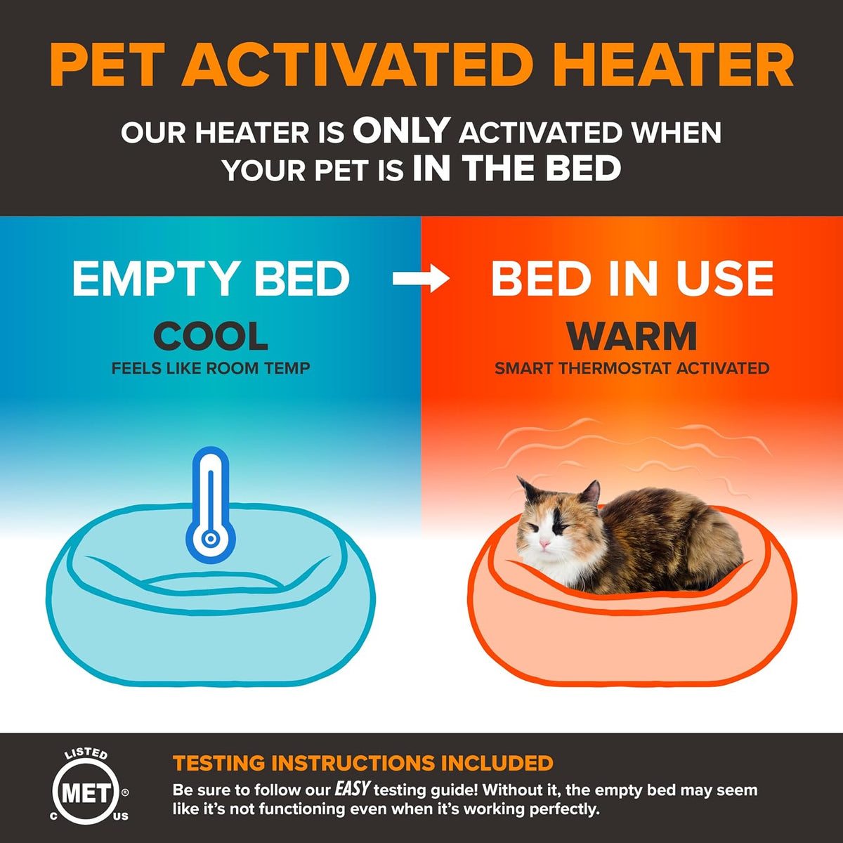 K&H Heated Cat Bed, Thermo-Snuggle Cup Bomber Indoor - Gray / 14 X 18 Inches / Cup Bomber - image 4
