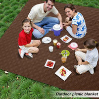 Waterproof Dog Bed Blanket - Brown+beige / Geometric / 40x50 Inch - image 3