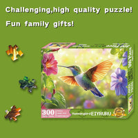 EIYRURU 300 piece jigsaw puzzle of a cottage garden with swans and bridge - view 10