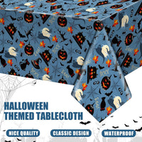 Newwiee 3 pack Halloween plastic tablecloths with candy corn print, 108 x 54 inches - view 39