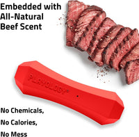 Playology Squeaky Chew Stick Scented Dog Toy - Medium (VALUE 2-Pack) / Beef - image 4