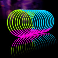 Glow Fever Glow Sticks Bulk 100ct 22'' Glow Necklaces with Connectors - Tricolor