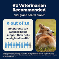 Glandex Dog Fiber Supplement Powder for Anal Glands with Pumpkin, Digestive Enzymes & Probiotics - (Regular or Advanced Strength) - Boot The Scoot (8.5 oz, Advanced Strength Duck & Bacon)