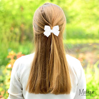 Motique Accessories 4 inch dusty rose grosgrain hair bow for girls on a metal alligator clip - view 25