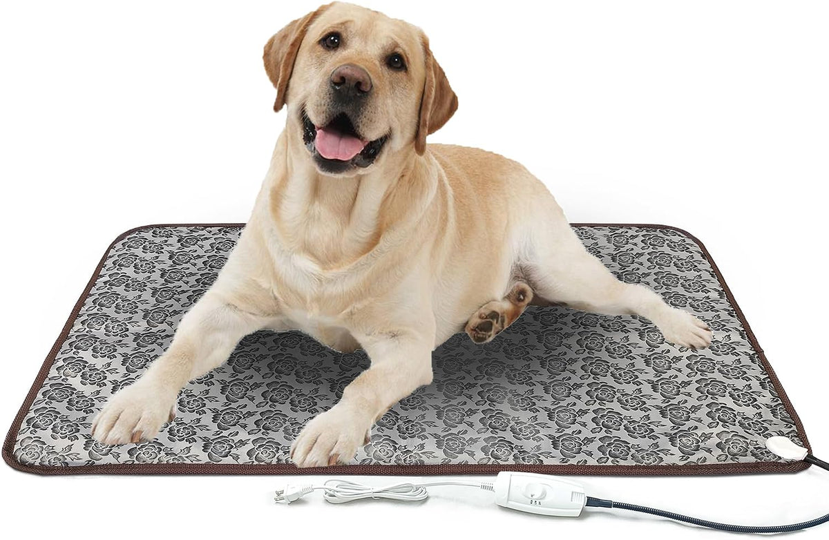 Extra Large Pet Heating Pad for Dogs - Rose / 34X21 inch