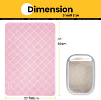 Conlun Cat Litter Mat Litter Trapping Mat - Pink / Large (35" x 23") - image 2