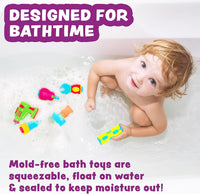 Tub Works Construction Trucks Mold Free Bath Toys, Sealed - Tools - image 2