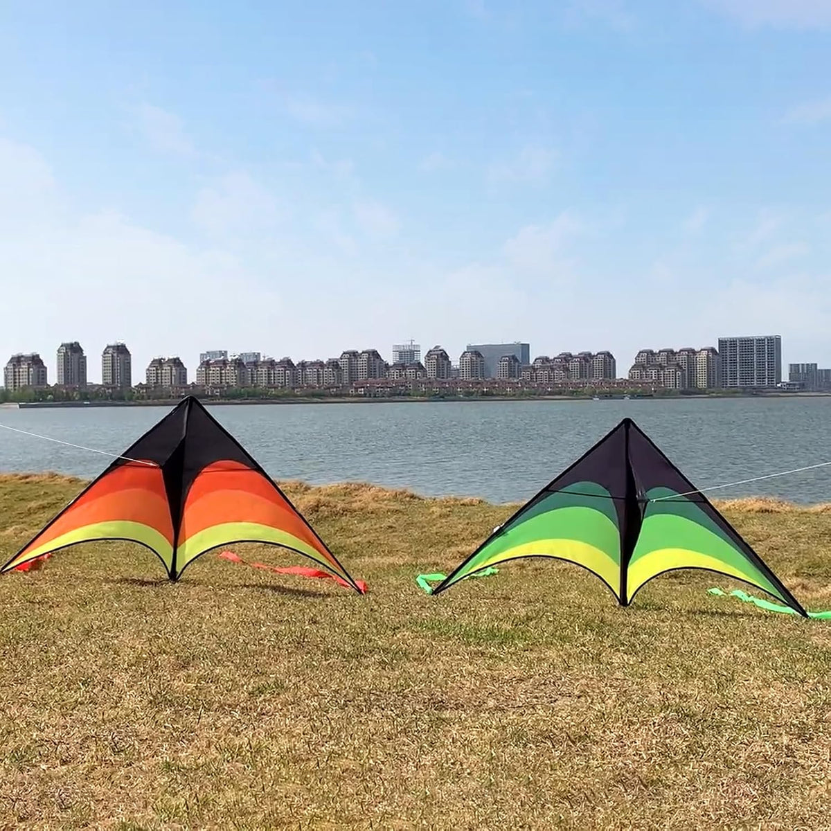 Delta Kite for Kids Ages 4-12 - 1 / Green & Yellow - image 3