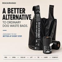 ROCKRHINO Ultra Thick Dog Poop Bags, Multi-Layer Bottom, Opaque - 1 Count (Pack of 120) - image 2