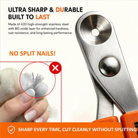 Trumoon Cat Nail Clipper with Circular Hole Safety Guard for Indoor - image 4