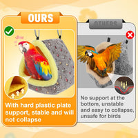 Medium Winter Warm Bird Nest House with Support Board for Cage – Essentials for Birds - Large - image 2