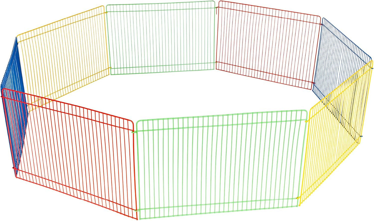 Prevue Pet Products Multi-Color Small Pet Playpen, Multi-Color