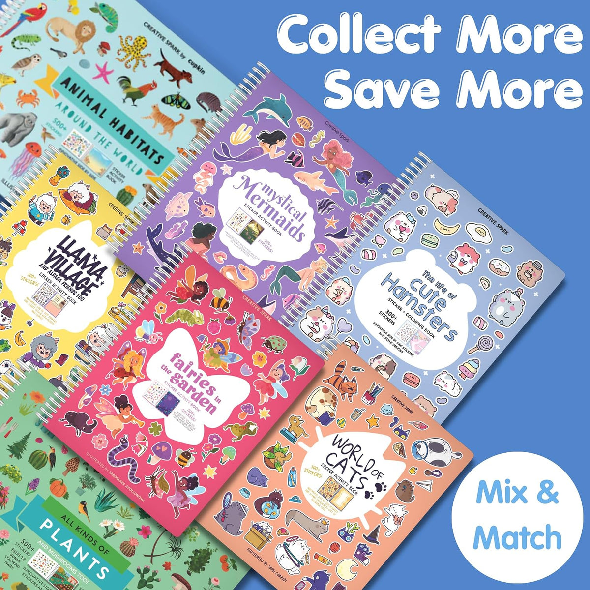 Cupkin Animal Habitats Sticker Book, 12 Coloring & Activity - Cozy Homes - image 2