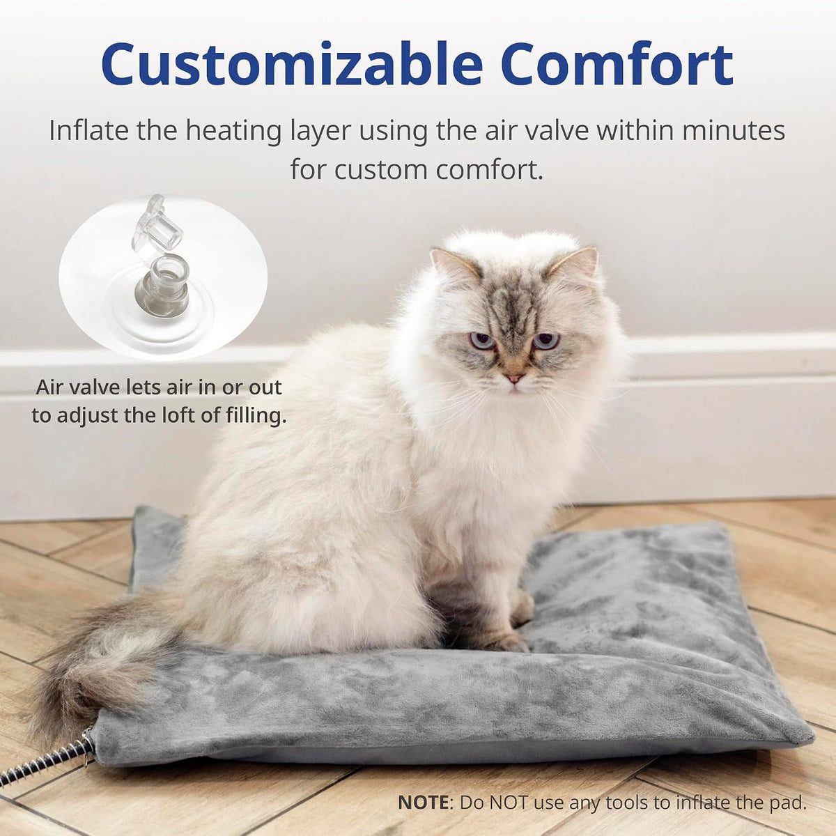 Outdoor Cat Heating Pad, 15.7" x 11.8", 30W, Grey – Essentials for Cats - Gray / 35.4"L x 23.6"W - image 3