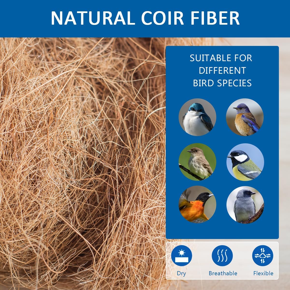 Premium Coconut Fiber for Bird Nests - image 3