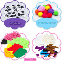 WATINC Hand Puppet Making Kit, Felt Sock Puppet Toys for Kids – Fun for Kids & Family - Animals - image 2