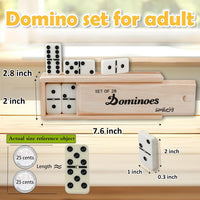 Smilejoy Double Six Dominoes Set for Adults - Medium - image 2