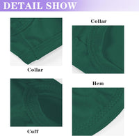 2 Pack Solid Color Dog Shirts, Lightweight, Quick Dry - Green,Purple / L (18'' Chest) - image 3