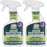 Sprinkle & Sweep: Pet Stain & Odor Enzyme Spray - 32 Fl Oz (Pack of 2)
