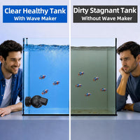FREESEA Magnetic Wave Maker for Aquarium: 1s Mounts on 15mm Glass - 1050 GPH (Blue) - image 2