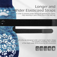 EXPAWLORER Anti Slip Dog Socks to Prevent Licking Paws, Dog Shoes for Hot Pavement, Dog Booties for Small Medium Large Senior Dogs, Traction Control Boots & Paw Protectors for Hardwood Floors