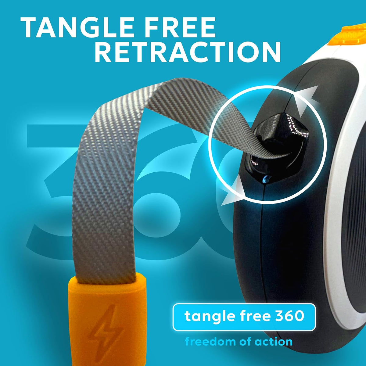 Retractable Dog Leash for Pets Up to 66 lbs - image 4