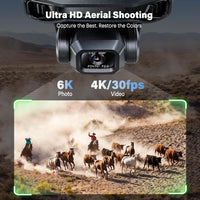 Bwine F7GIM 4K Video 6K Photo Drones with Camera for Adults 3-Axis - Dark Gray & Orange - image 3