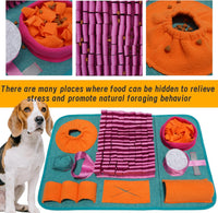 Snuffle mat for Dogs Iteractive Dog Puzzle Toy Used for Training - Red - image 4