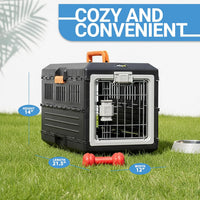 Collapsible Pet Carrier for Large Dogs & Cats - Small - Gray / without kit - image 4