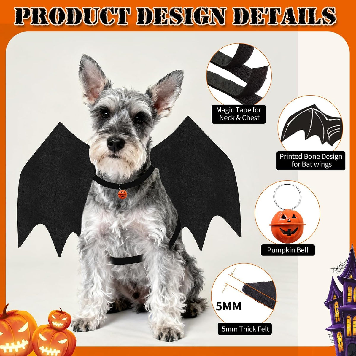 Olanrun Large Dog Halloween Costumes - Small - image 3