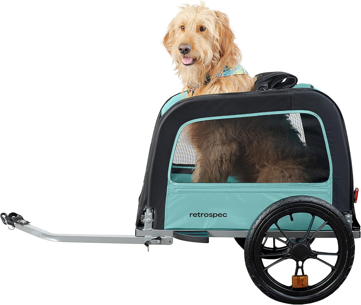 Retrospec Rover Waggin' Pet and Dog Bike Trailer - Blue Ridge / Trailer